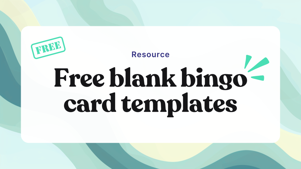 50+ blank bingo card templates