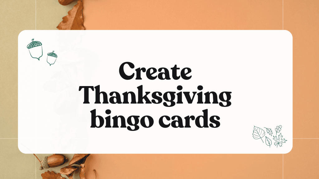 thanksgiving bingo cards