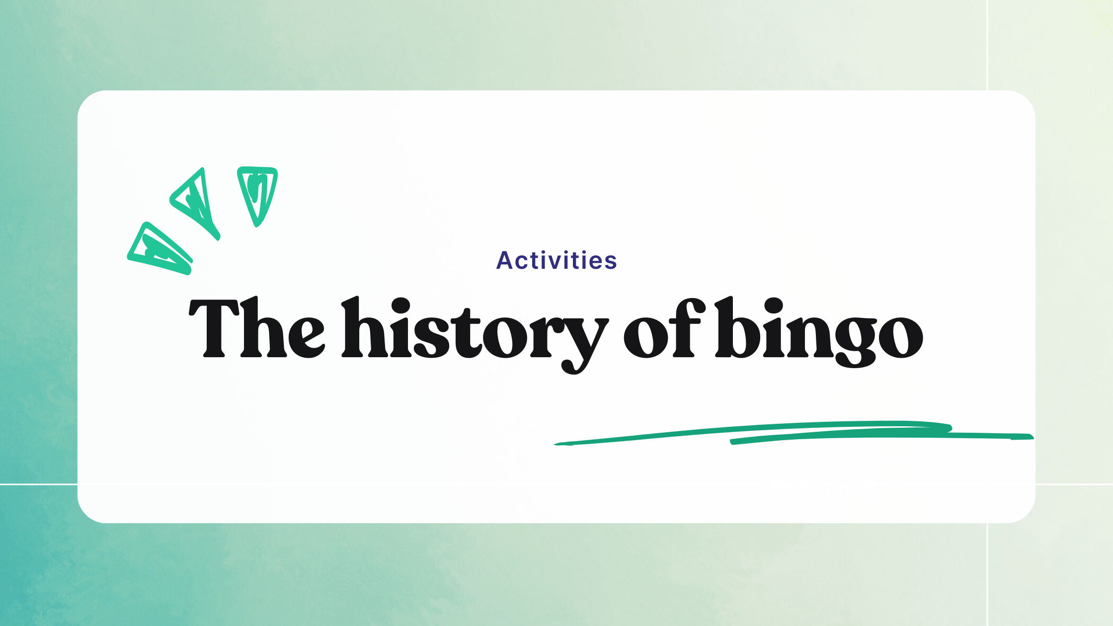 The history of bingo