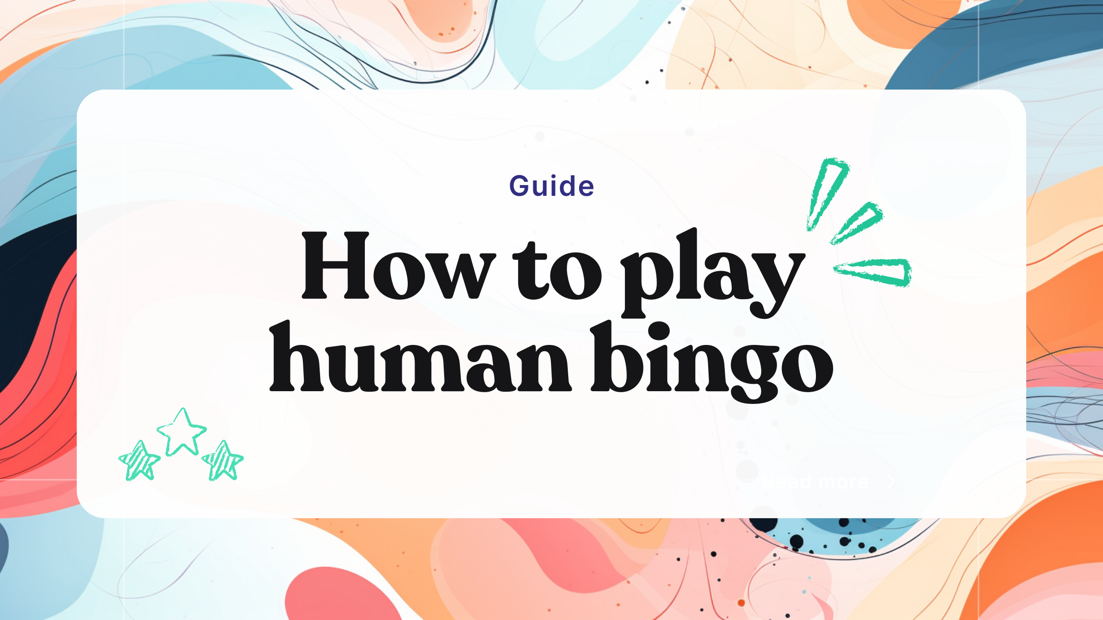 Human bingo: How to play & question ideas