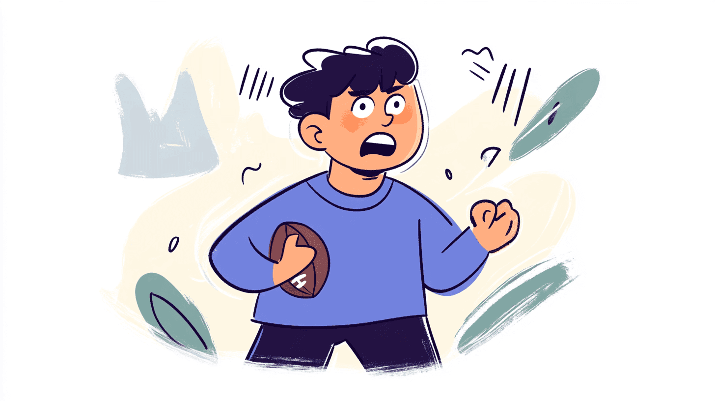 american football illustration