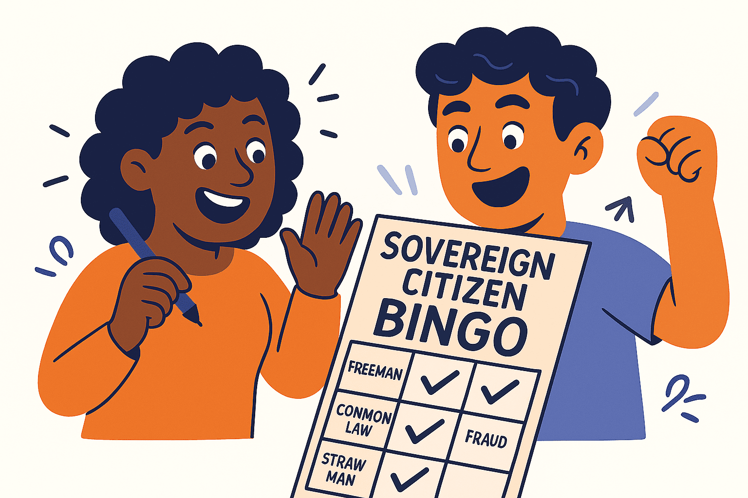 characters playing sovereign bingo