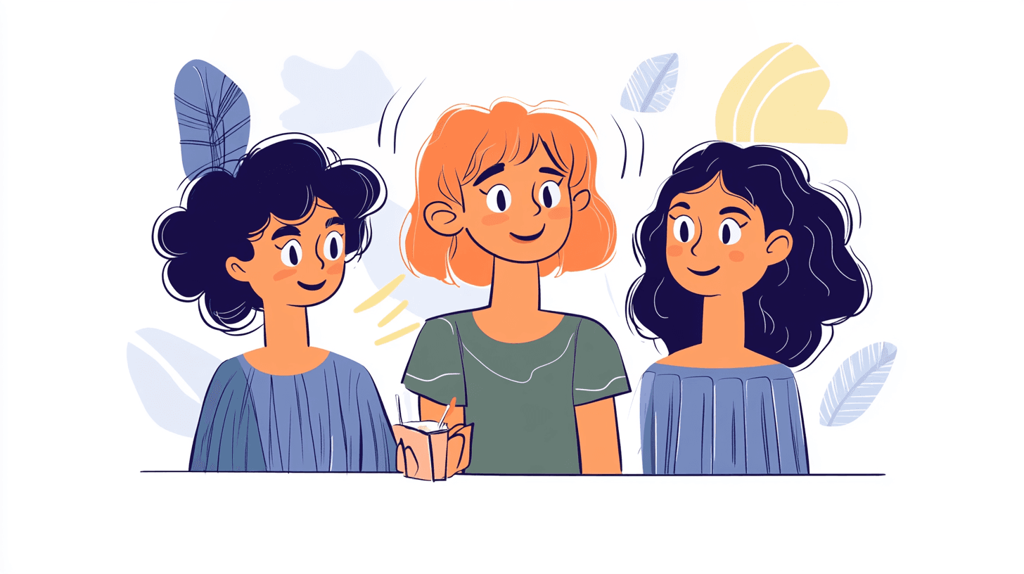 three female characters